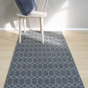 Belmont tummanharmaa käytävämatto leveys 80cm (lead-sugar)