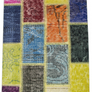 Color patchwork matto